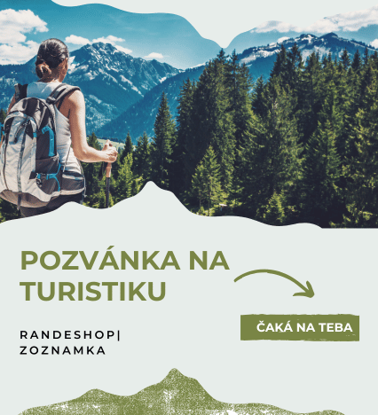 Dvaja turisti na horách – zoznamka Randeshop pozvánka na turistiku