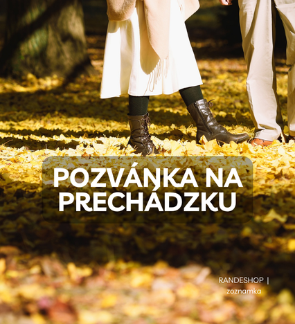 Dvaja ľudia na prechádzke v parku – zoznamka Randeshop pozvánka na prechádzku